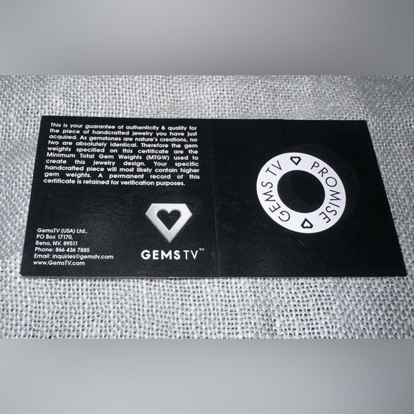 14k white gold Tsavorite garnet diamond earrings. Certification card. Gems TV. - Picture 5 of 15